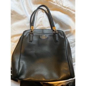 Coach purse- black leather